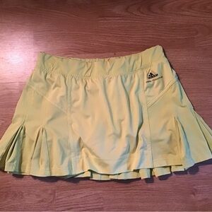 Stella McCartney Yellow Pleated Skater Skirt